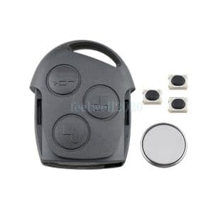 For Ford Mondeo Focus Fiesta Ka C-max 3 Button Car Remote Fob Key Case Battery