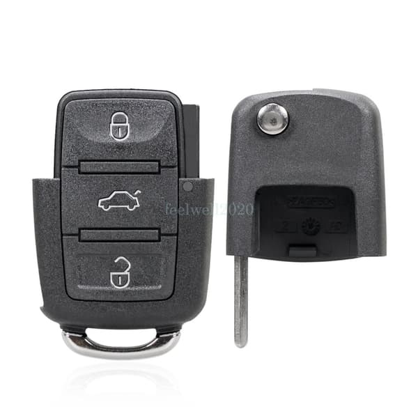434MHz Remote Flip Car Key Fob For VW Beetle Bora Golf Passat Polo Skoda Fabia