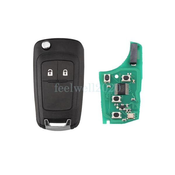 Flip Remote Key Fob 433MHz HU100 for Opel Vauxhall Astra Insignia Mokka Zafira