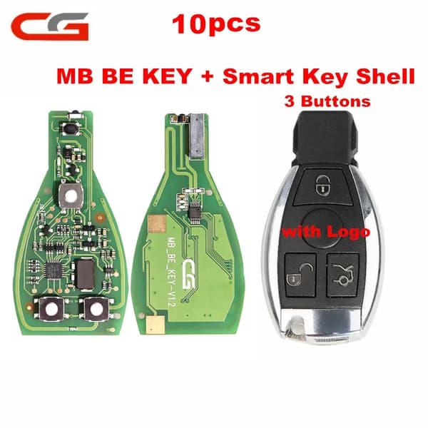 CGDI MB Avainohjelmoija, tukee FBS3 315MHZ/433MHZ, sisältää ilmaisen tokenin., BE KEY 3shell 10 kpl