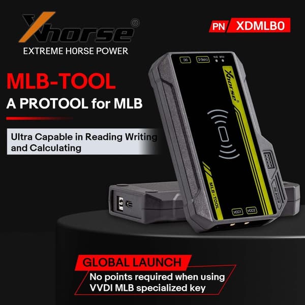 Xhorse VVDI MLB-avainsovitin, langaton avainten luonti, ajoneuvoyhteensopivuus
