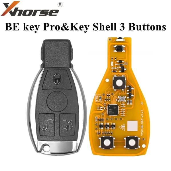 Xhorse VVDI BE Key Pro, 3-knaps design, pålidelig eftersalgsservice,5pecies, 3 knap ingen token