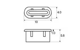 10-Pack Dammskydd för USB-C – Skydda Ditt USB-C Uttag