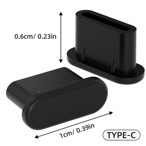 10-Pack Dammskydd för USB-C – Skydda Ditt USB-C Uttag