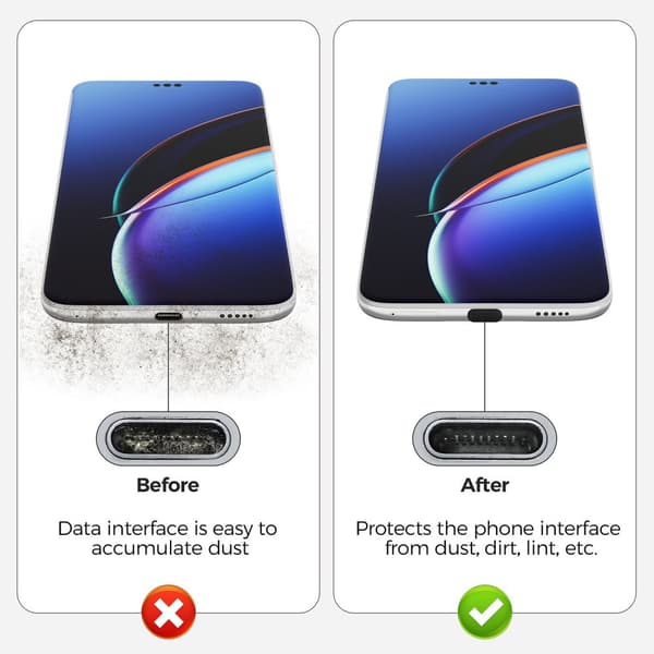 10-Pack Dammskydd för USB-C – Skydda Ditt USB-C Uttag