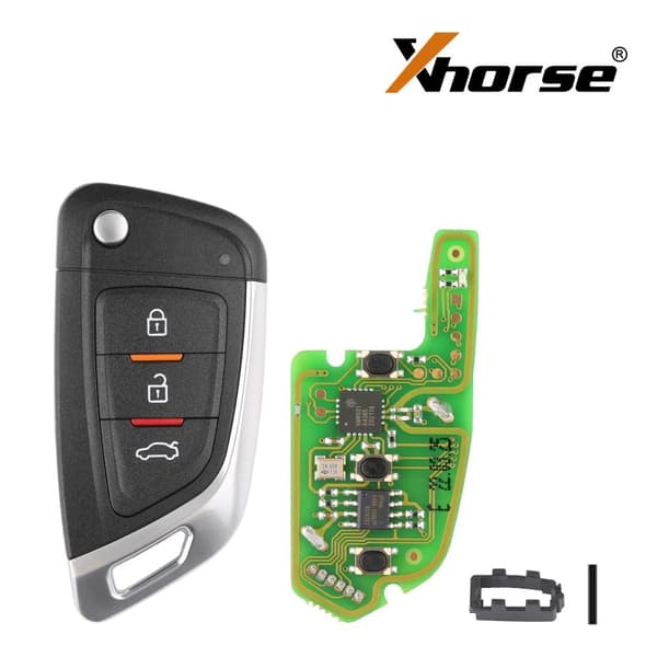 Xhorse Fjärrnyckel, Stöder VVDI Nyckelverktyg, CE Certifierad,XKKF02SV, 5ST