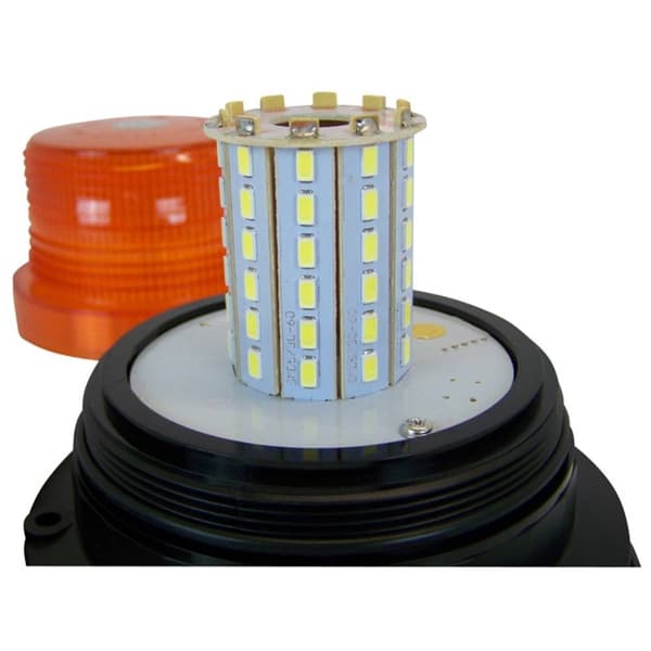 Berger & Schröter Varningsljus 20200 12 V, 24 V via bilens elsystem Magnetisk fastsättning, Skruvmontering Orange
