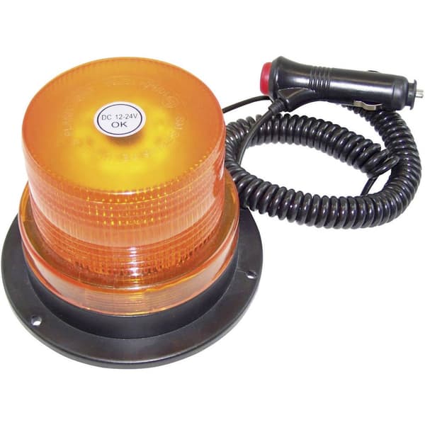 Berger & Schröter Varningsljus 20200 12 V, 24 V via bilens elsystem Magnetisk fastsättning, Skruvmontering Orange