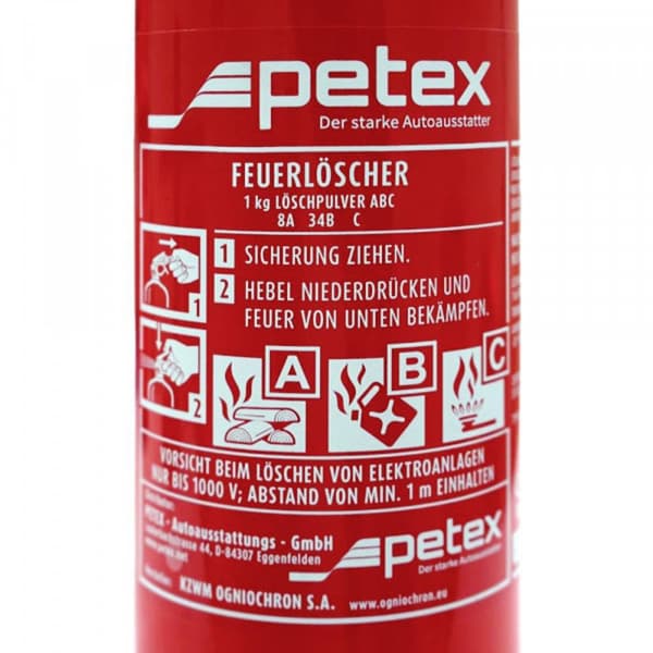 Petex 43970000 Brandsläckare SUV, Personbil (Ø x H) 95 mm x 300 mm 1 st