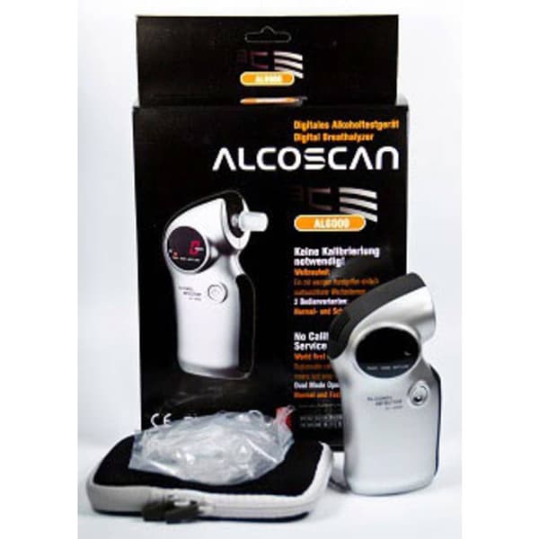 ACE AL6000 Alkoholmätare Silver 0.0 till 4 ‰ utbytbar sensor, inkl. Display