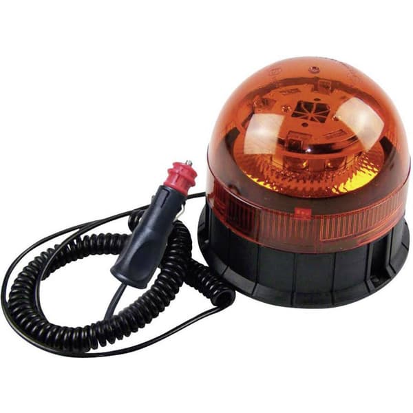 Berger & Schröter Varningsljus 20209 12 V, 24 V via bilens elsystem Sugkopp, Skruvmontering, Magnetisk fastsättning Ora