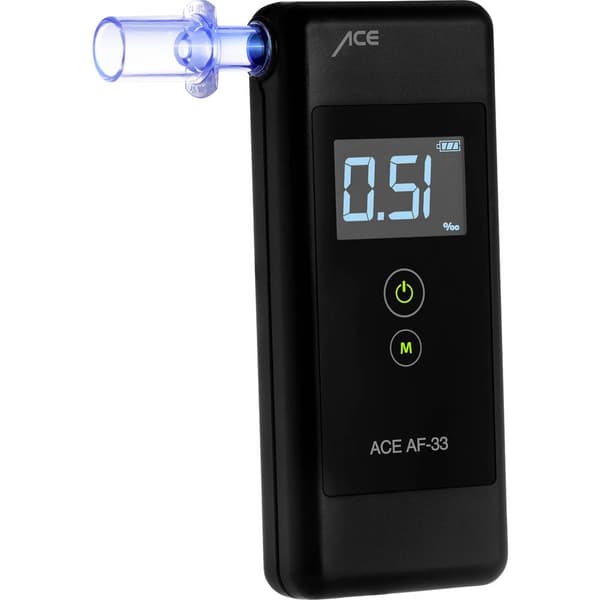 ACE AF-33 Alkoholmätare Mörkgrå 0.00 till 5.00 ‰ inkl. Display