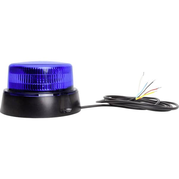 WAS Varningsljus W126 Double Flash 867.4DSYNC 12 V, 24 V via bilens elsystem Skruvmontering Blå