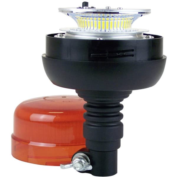 Berger & Schröter Varningsljus 20246 12 V, 24 V via bilens elsystem Standardhållare flexibel Orange