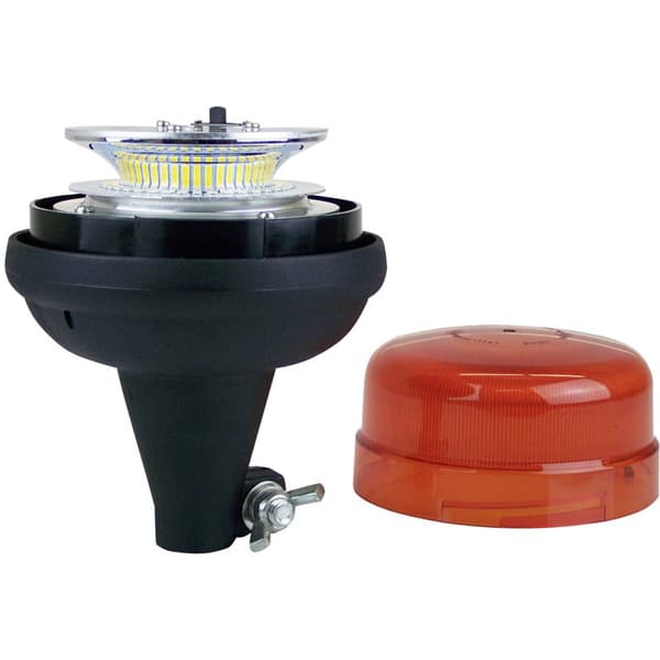 Berger & Schröter Varningsljus 20247 12 V, 24 V via bilens elsystem Standardhållare Orange