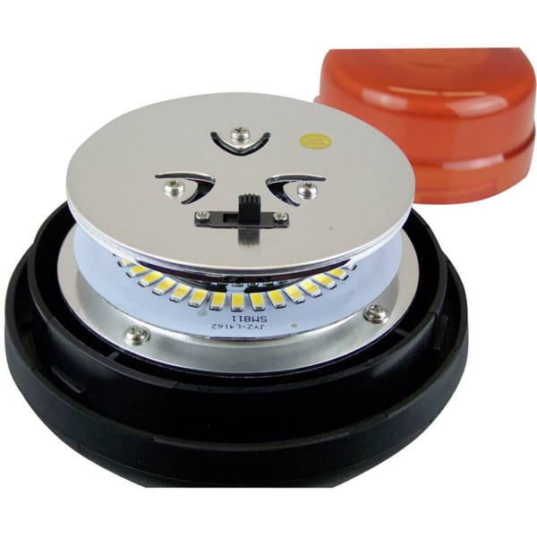Berger & Schröter Varningsljus 20247 12 V, 24 V via bilens elsystem Standardhållare Orange