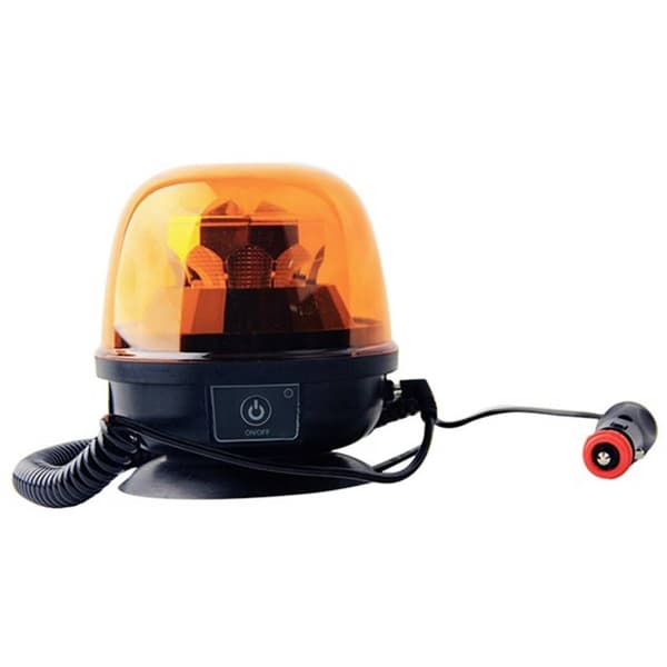 SecoRüt Varningsljus 95003 12 V/DC, 24 V/DC Uppladdningsbara batteri Magnetisk fastsättning, Magnetfot, Sugkopp Orange