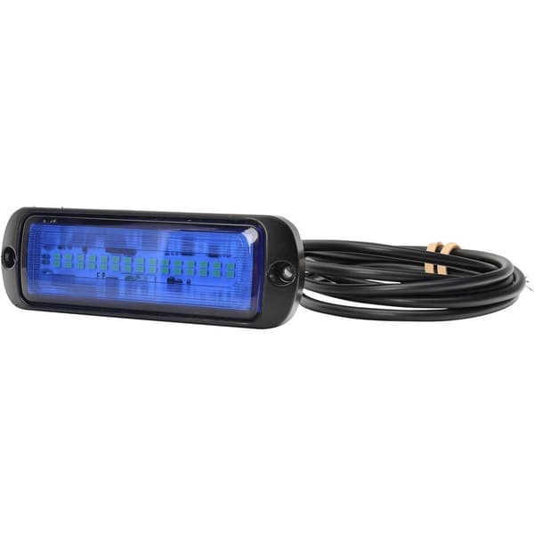 WAS Framblixt / Gatustädare W218 1471 ECO 12 V/DC, 24 V/DC via bilens elsystem Utanpåliggande, Skruvmontering Blå