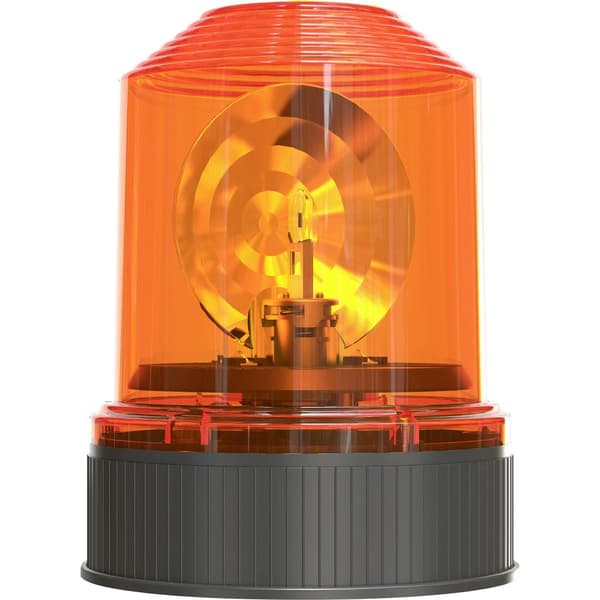 OSRAM Varningsljus Light Signal Halogen Beacon Light RBL101 24 V via bilens elsystem Skruvmontering Orange