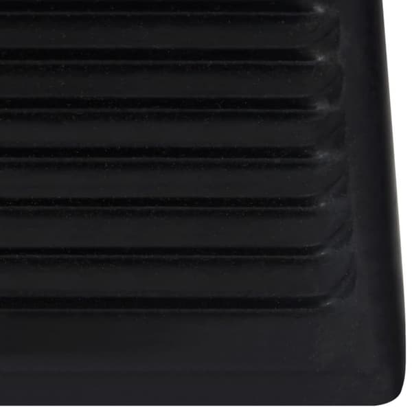 vidaXL stopklods til parkering 4 stk. 16x9x9 cm gummi