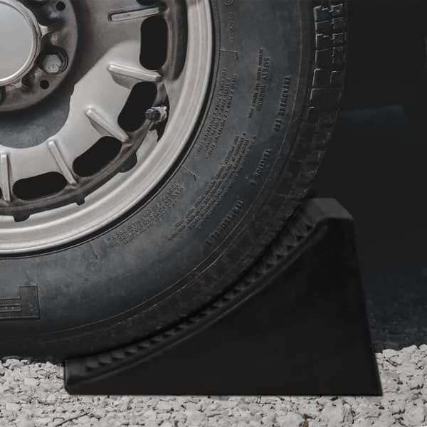 vidaXL stopklods til parkering 4 stk. 16x9x9 cm gummi