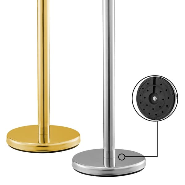 Metsästäjä 201 ruostumattomasta teräksestä, sinkistä ja 5 jalan köydellä - Jalanjälki Crowd Control Stanchion