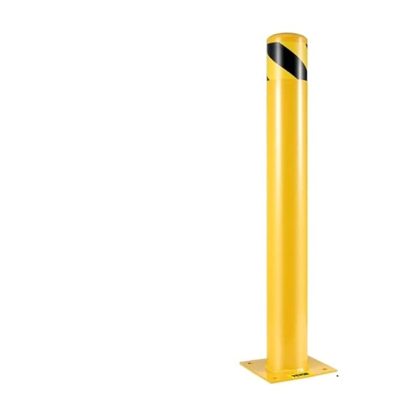 Säkerhetsbarriär Bollard, Gul Pulverlack, Trafik-känsligt Område, 36x4,5