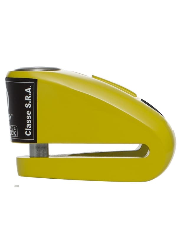 AUVRAY skivlås med larm B-LOCK 10 - gul / svart, stiftdiameter 10 mm (S.R.A. klass)