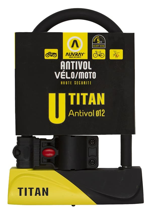 AUVRAY U-LOCK TITAN lukko kahvalla - 165 x 245mm