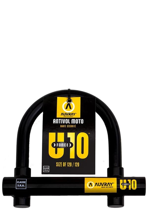 AUVRAY U-LOCK U-FORCE -lukko 10 - 120 x 120 mm, tapin halkaisija 18 mm (S.R.A.-luokka)