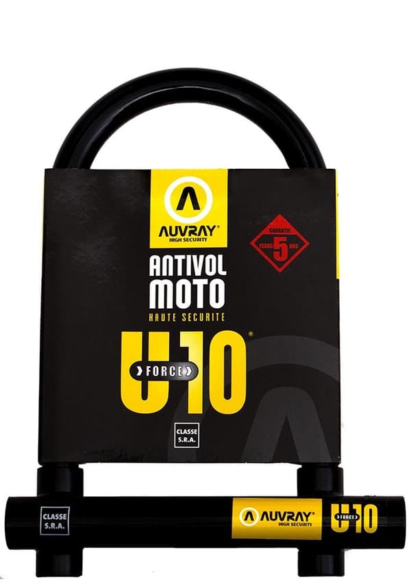AUVRAY U-LOCK U-FORCE -lukko 10 - 120 x 217 mm, tapin halkaisija 18 mm (S.R.A.-luokka)