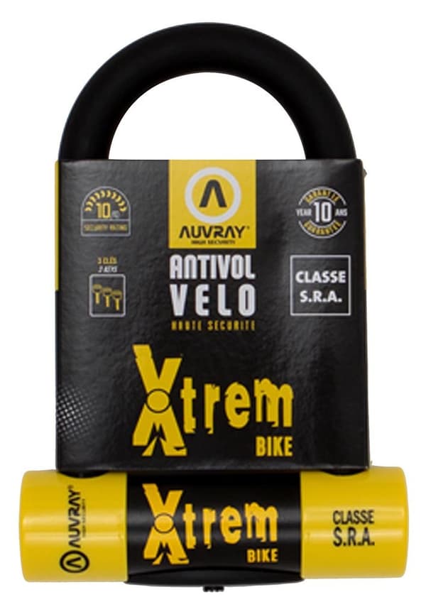 AUVRAY U-LOCK U-XTREM lukko 80 x 150 mm, tapin halkaisija 16 mm