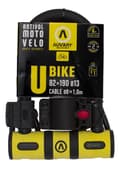 Pikkukuva 2 / 3: AUVRAY U-LOCK U-BIKE lukko 82 x 150mm, kahvalla ja johdolla 100 cm, halkaisija 8mm