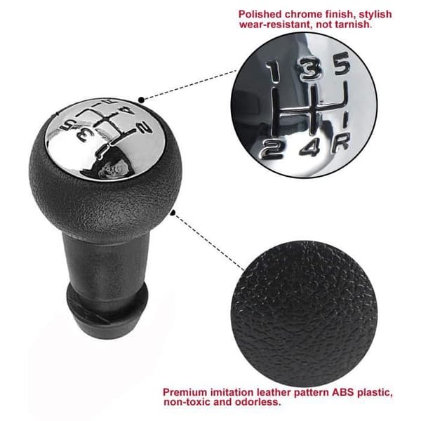 Växelspaksknopp för PEUGEOT 106 107 205 206 207 306 307 308 405 406 407 607 /CITROEN C2 C3 C4 (1)