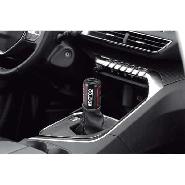 Sparco SPC RACING Växelspaksknopp Svart/Röd