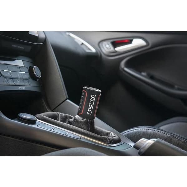 Sparco SPC RACING Växelspaksknopp Svart/Röd