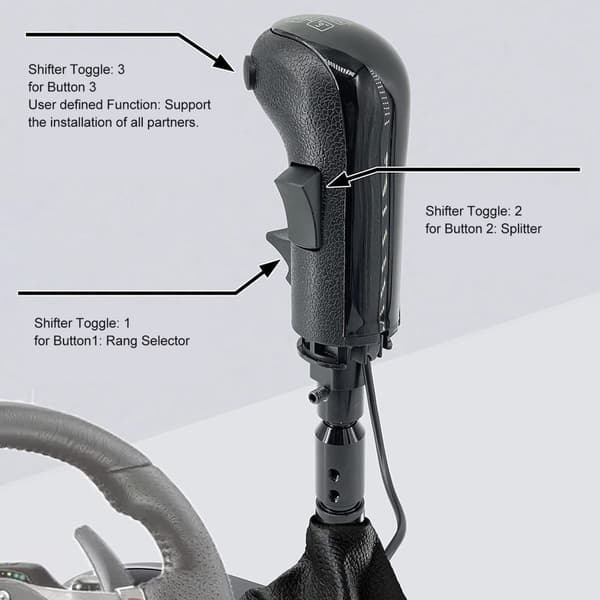 usb simulator shifter professionel pc racing shifter til logitech g25 g27 g29h g920 g923 til thrustmaster til th8a