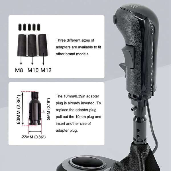 usb simulator shifter professionel pc racing shifter til logitech g25 g27 g29h g920 g923 til thrustmaster til th8a