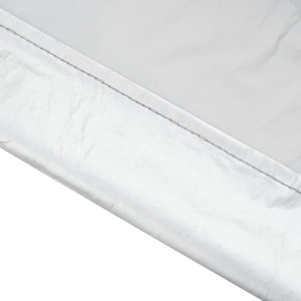 vidaXL Halvt biltrekk med kroker Silver L