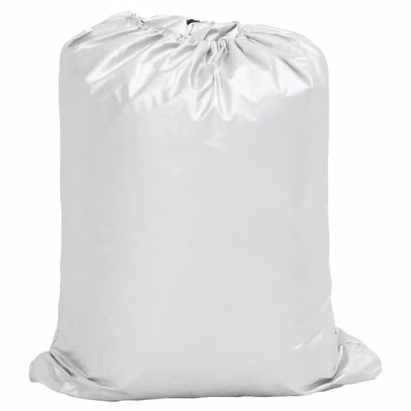 vidaXL Bilöverdrag för Sedan med spännband silver XXL heltäckande