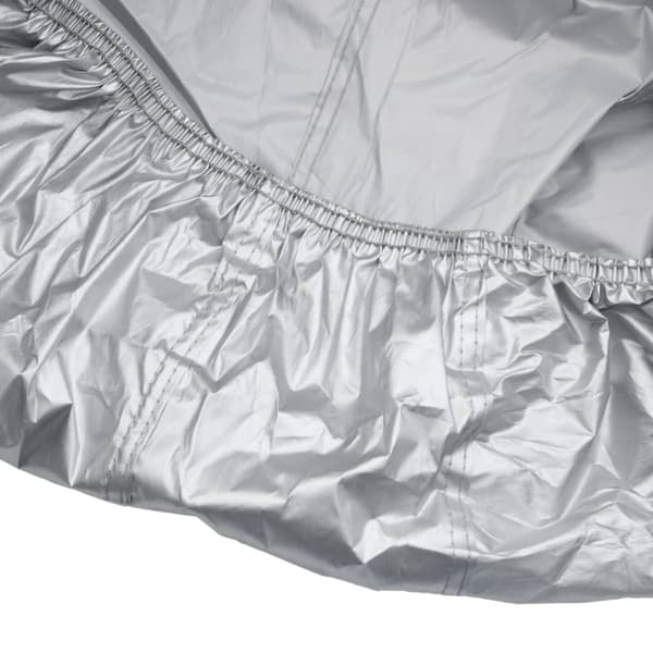 vidaXL Bilöverdrag för Sedan med spännband silver XXL heltäckande