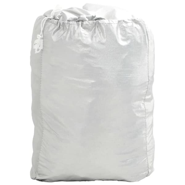 vidaXL Halvt biltrekk med kroker Silver XL PEVA