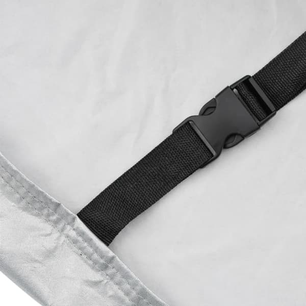 vidaXL Halvt biltrekk med kroker Silver XL PEVA