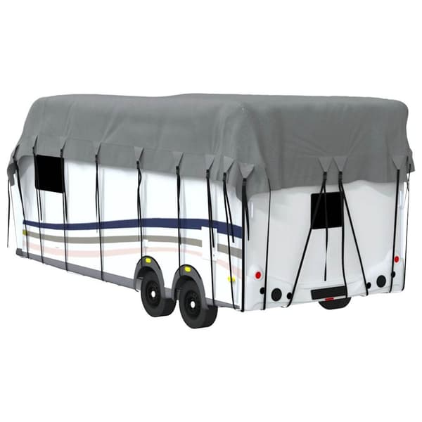 vidaXL Takskydd för husvagn grå 700x300 cm non-woven tyg