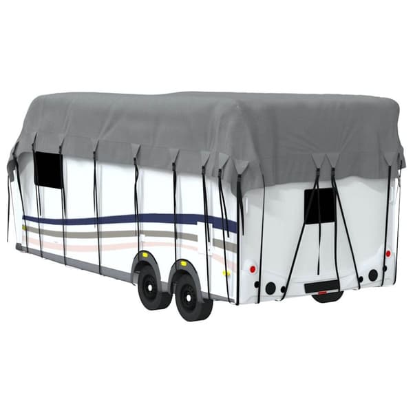 vidaXL Takskydd för husvagn grå 800x300 cm non-woven tyg