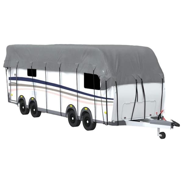 vidaXL Takskydd för husvagn grå 1000x300 cm non-woven tyg
