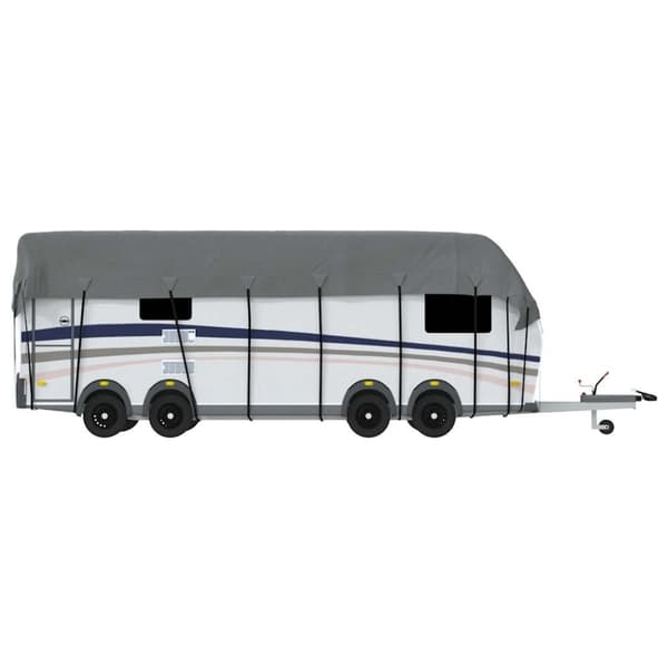 vidaXL Takskydd för husvagn grå 1000x300 cm non-woven tyg
