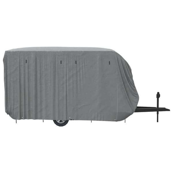 vidaXL Husvagnsöverdrag grå 460x250x220 cm non-woven tyg