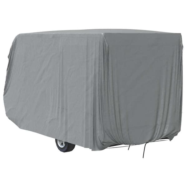 vidaXL Husvagnsöverdrag grå 460x250x220 cm non-woven tyg