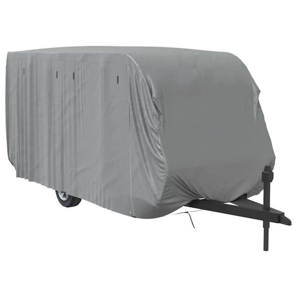 vidaXL Husvagnsöverdrag grå 550x250x220 cm non-woven tyg